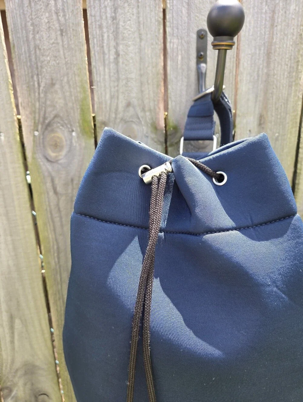 Prada Beauty Luna Rossa Drawstring Navy Blue Neoprene Sailing Beach Bag
